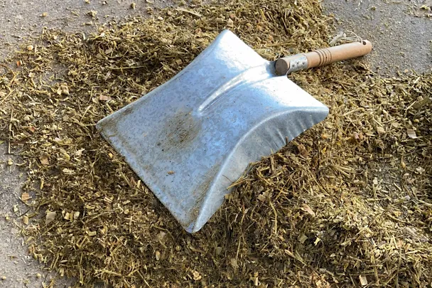 Umgedrehte Schaufel beim Schaufeltest